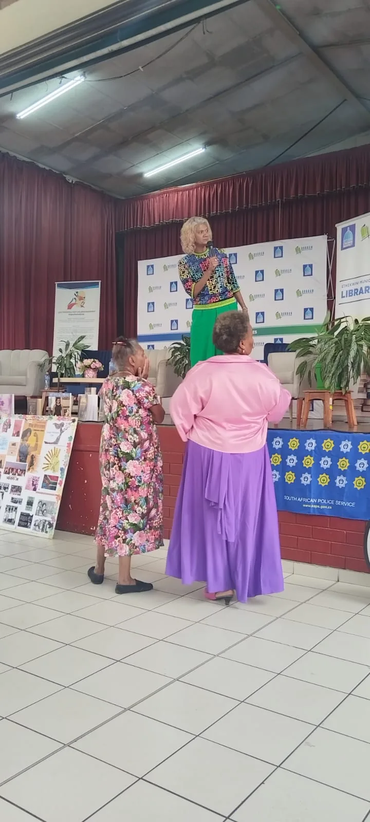 Learners and volunteers sharing a joyful moment